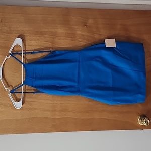 Mini halter blue dress - xs
